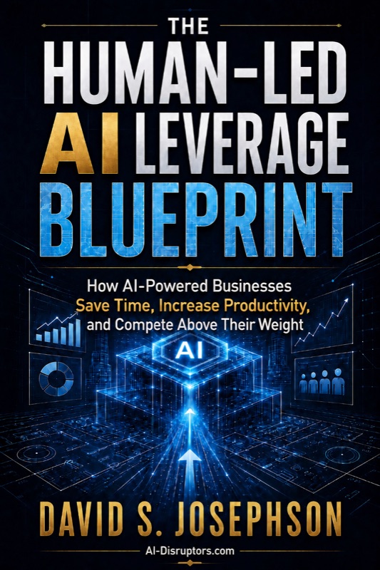 Cover of The Human-Led AI Leverage Blueprint by David S. Josephson