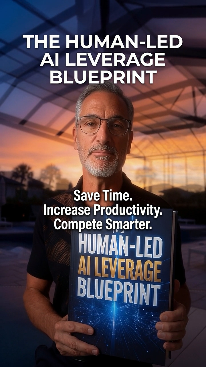 David S. Josephson holding The Human-Led AI Leverage Blueprint